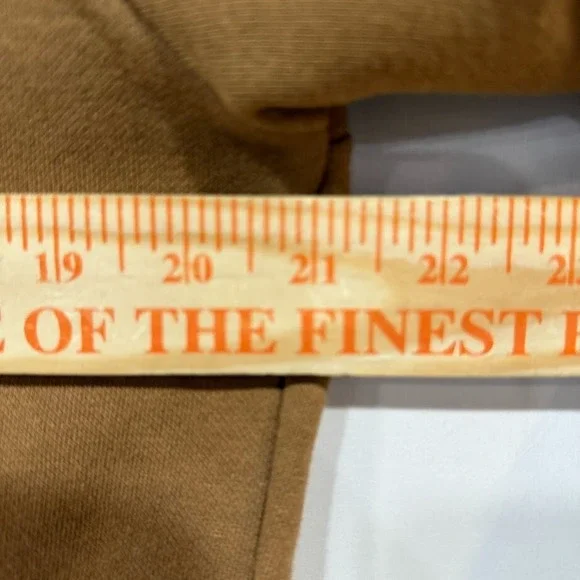 Kenneth Cole Hoodie Mens Small Brown Full Zip Logo Tape Trim Streetwear - Picture 5 of 5